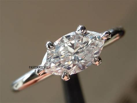 east west moissanite rings.